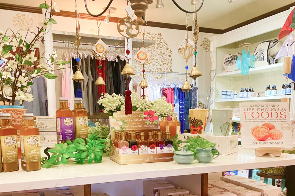 Display in the Grail Apothecary store