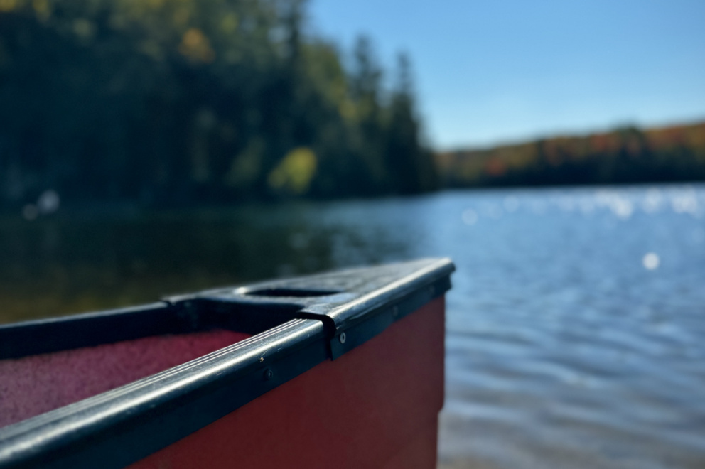 Canoe in water