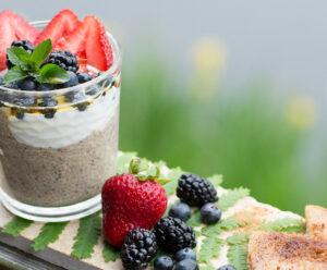 Close of fruit smoothie