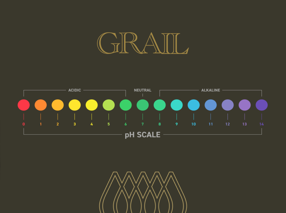 Grail Springs pH Scale diagram