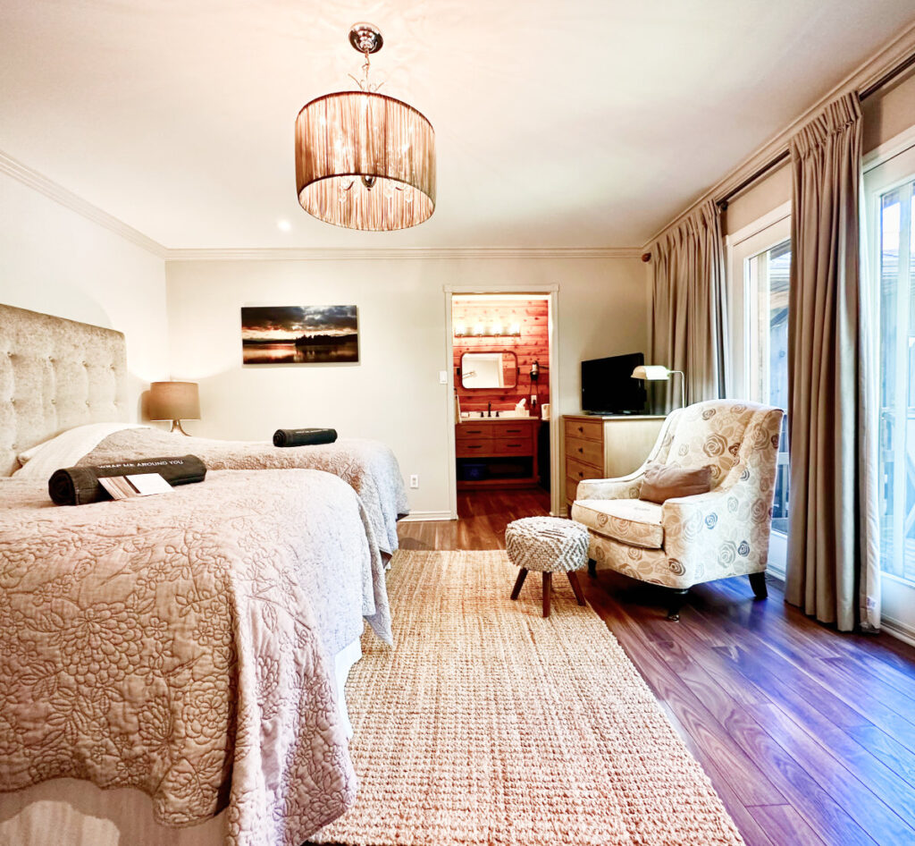 Inside view of a suite