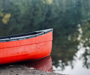 Canoe in water